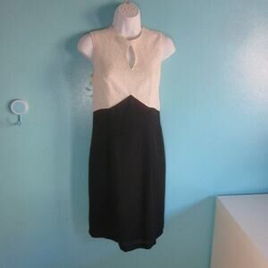 Reggio Womens Size 4 VINTAGE 90's Beaded Black & White Cocktail Party Dress